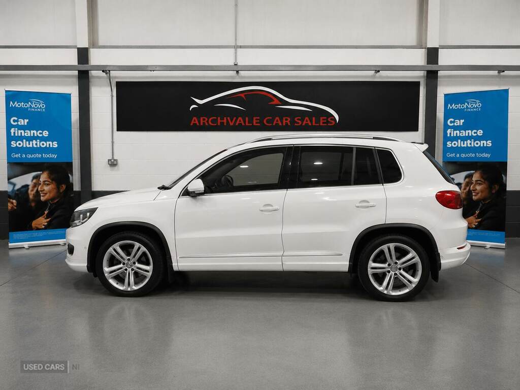 Volkswagen Tiguan 2.0 Tdi Bluemotion Tech R-line SR15KFK White #6