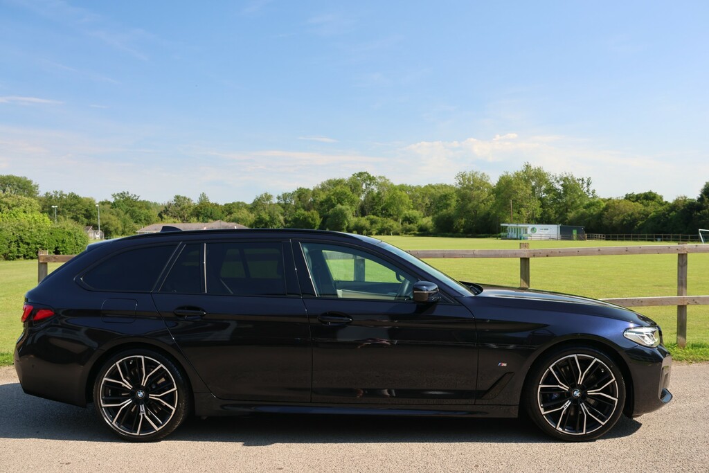 BMW 5 Series 2.0 520D Mht M Sport Touring Hybrid Ste Black #2