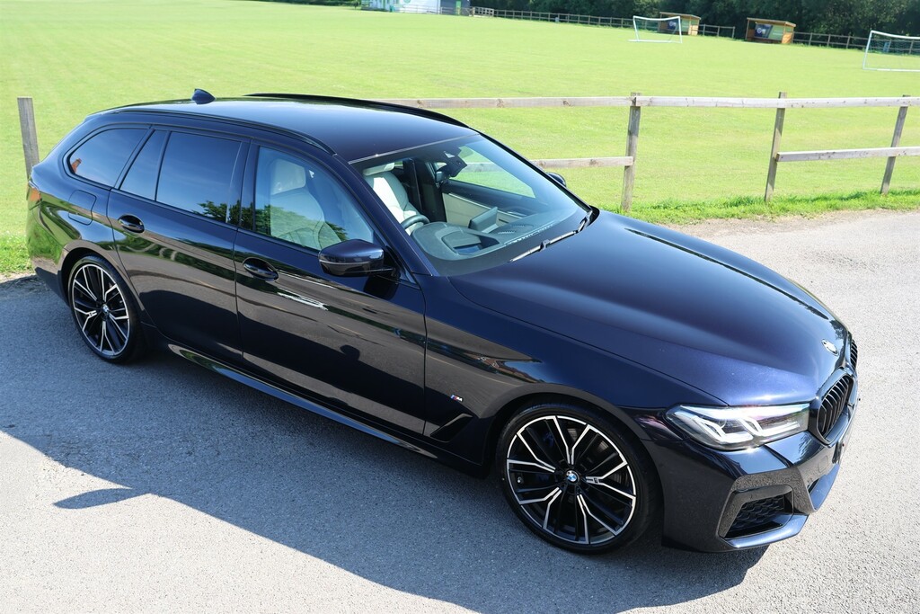 BMW 5 Series 2.0 520D Mht M Sport Touring Hybrid Ste Black