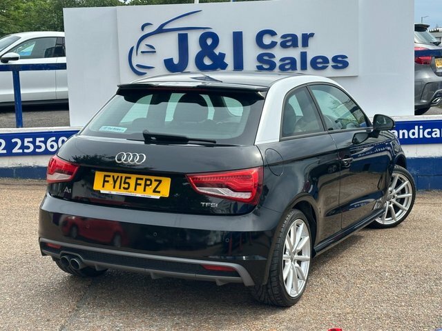 Audi A1 1.4 Tfsi S Line Hatchback Euro 6 FY15FPZ Black #4