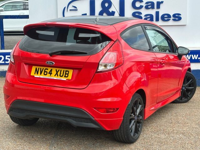 Ford Fiesta 1.0T Ecoboost Zetec S Red Edition Hatchback Pe NV64XUB Red #4