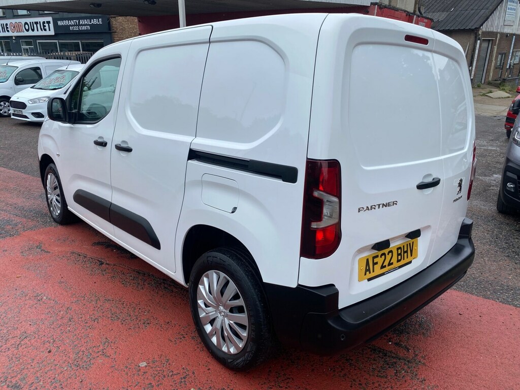 Peugeot Partner 1000 1.5 Bluehdi 100 Professional Prem Van 6 Spd White #4