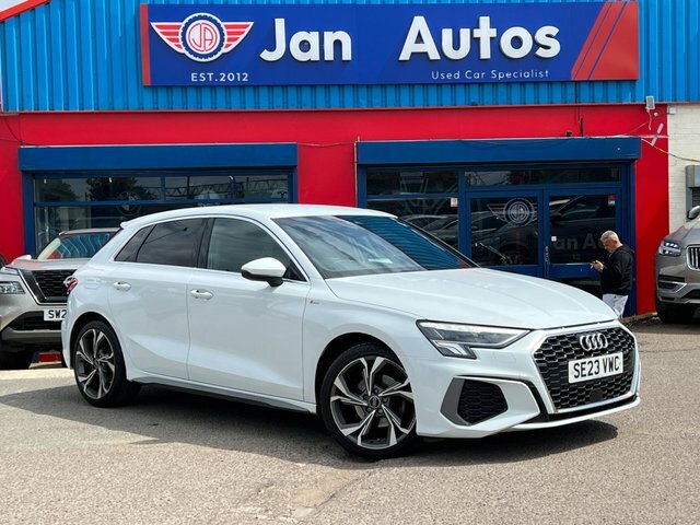 Audi A3 2023 1.0 Tfsi 30 S Line Sportback S Tronic Euro 6 White