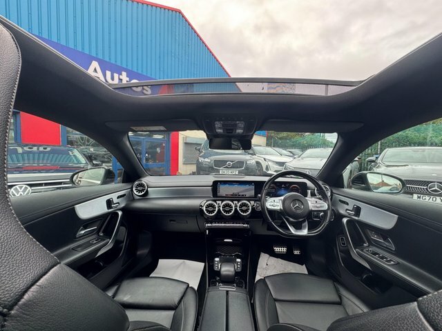 Mercedes-Benz CLA Class 2021 1.3 Cla180 Amg Line Premium Plus 2 Coupe 7G Black #3