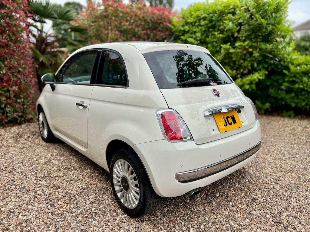 Fiat 500 Lounge White #5