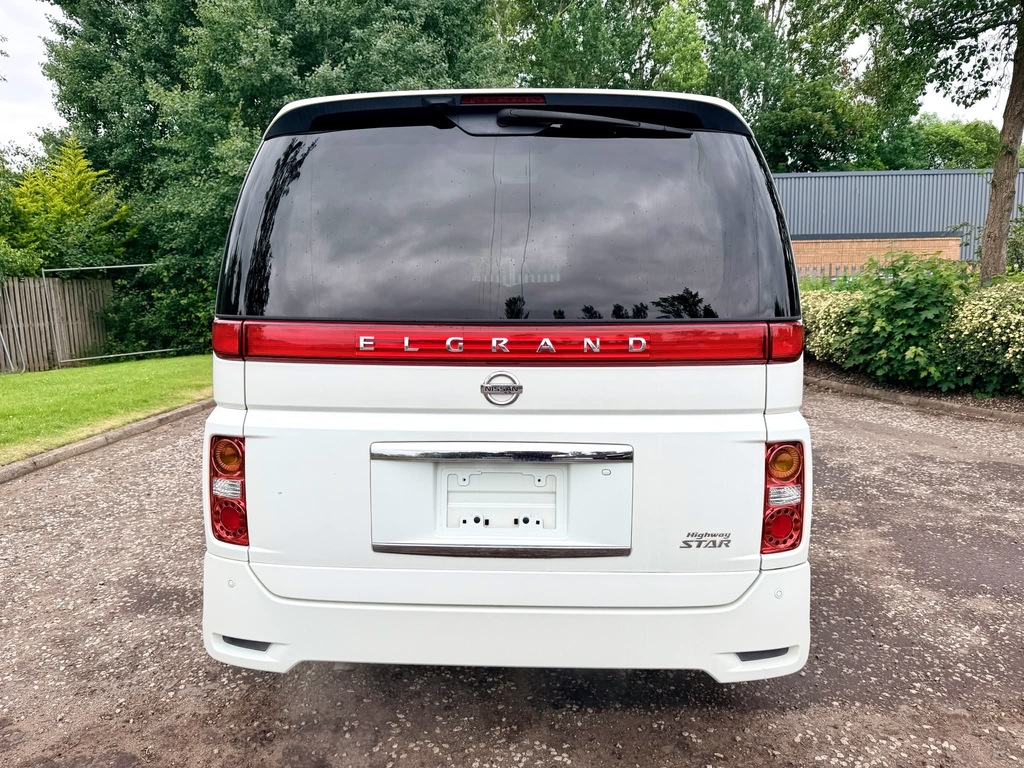 Nissan Elgrand Highway 3.5 V6 8 Seat Mpv Leather 4 Grade Ule White #5