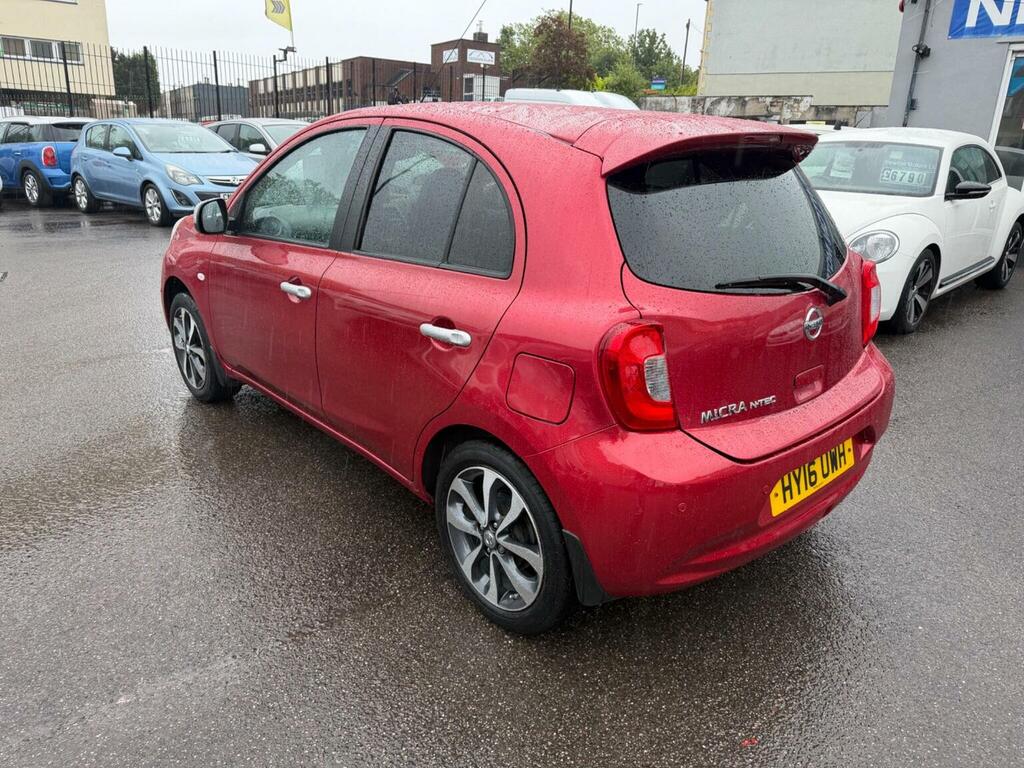Nissan Micra Hatchback 1.2 N-tec Euro 6 201616 HY16UWH Red #5