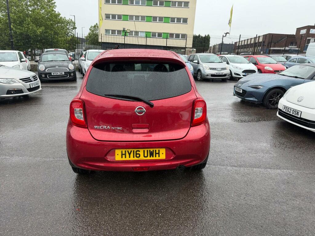 Nissan Micra Hatchback 1.2 N-tec Euro 6 201616 HY16UWH Red #4