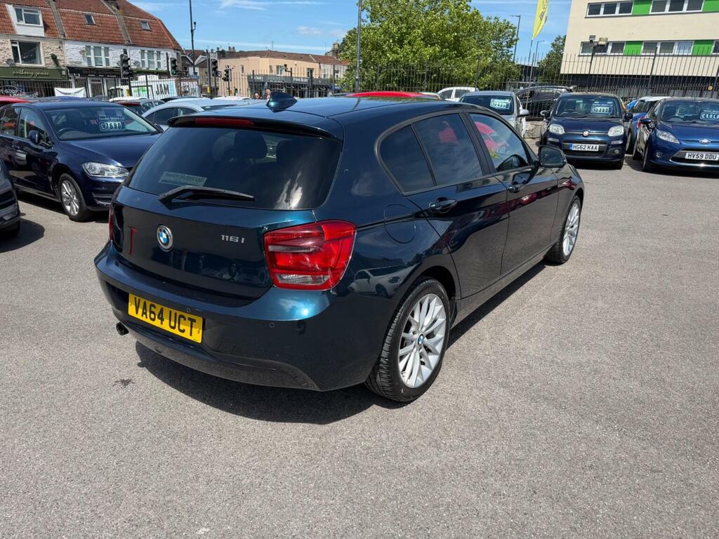 BMW 1 Series Hatchback 1.6 116I Sport Euro 6 Ss 201464 VA64UCT Blue #3