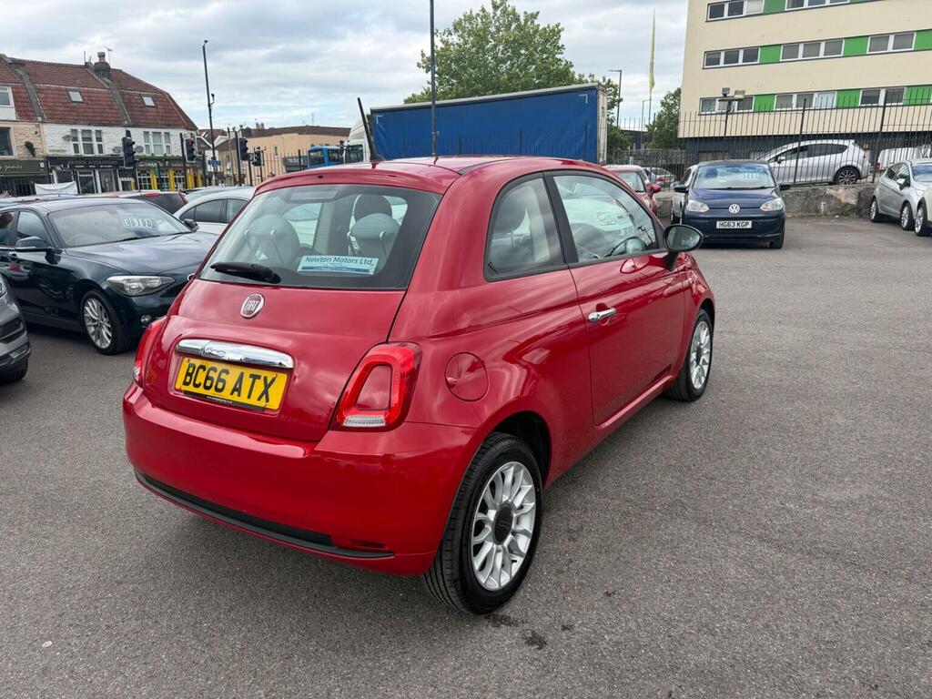 Fiat 500 Hatchback 1.2 Eco Pop Star Euro 6 Ss 2016 BC66ATX Red #3