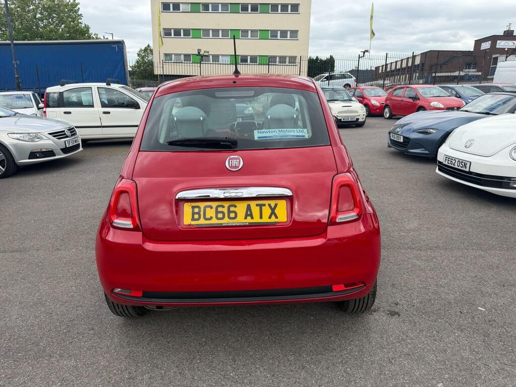 Fiat 500 Hatchback 1.2 Eco Pop Star Euro 6 Ss 2016 BC66ATX Red #4