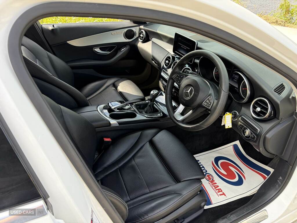Mercedes-Benz C Class C200d Sport White #6