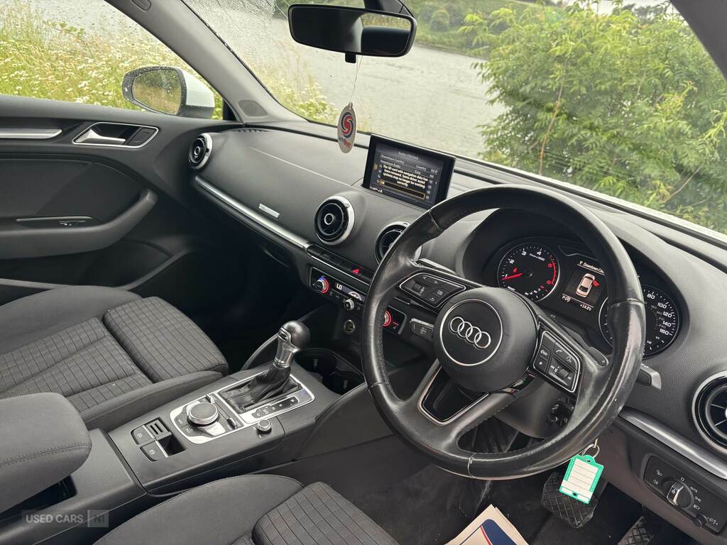 Audi A3 2.0 Tdi S Line Saloon S Tronic 6Sp White #5