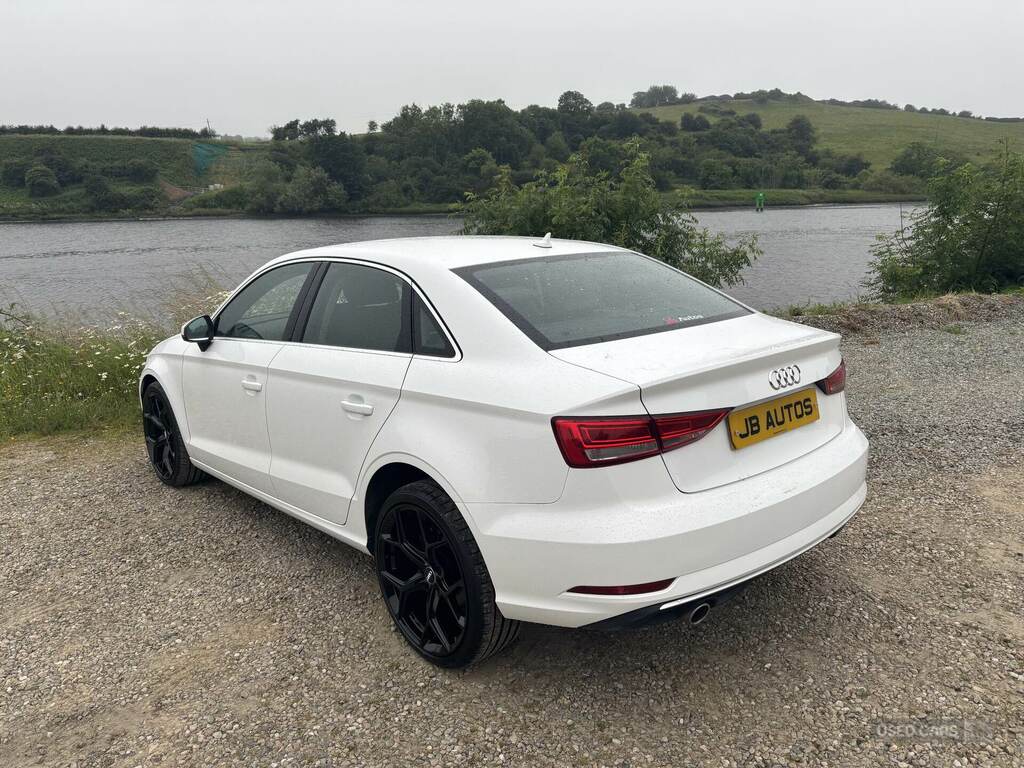 Audi A3 2.0 Tdi S Line Saloon S Tronic 6Sp White #3