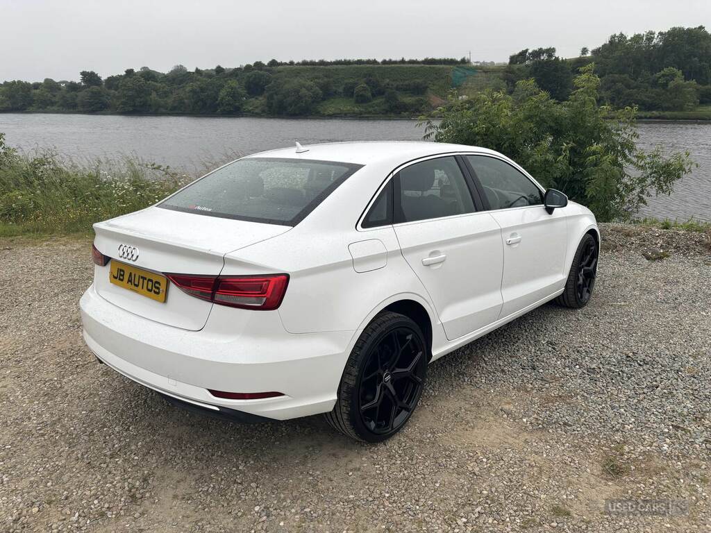 Audi A3 2.0 Tdi S Line Saloon S Tronic 6Sp White #4