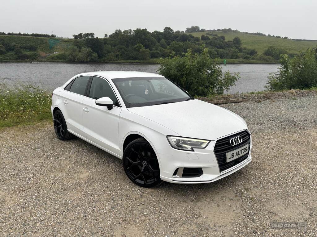 Audi A3 2.0 Tdi S Line Saloon S Tronic 6Sp White #1