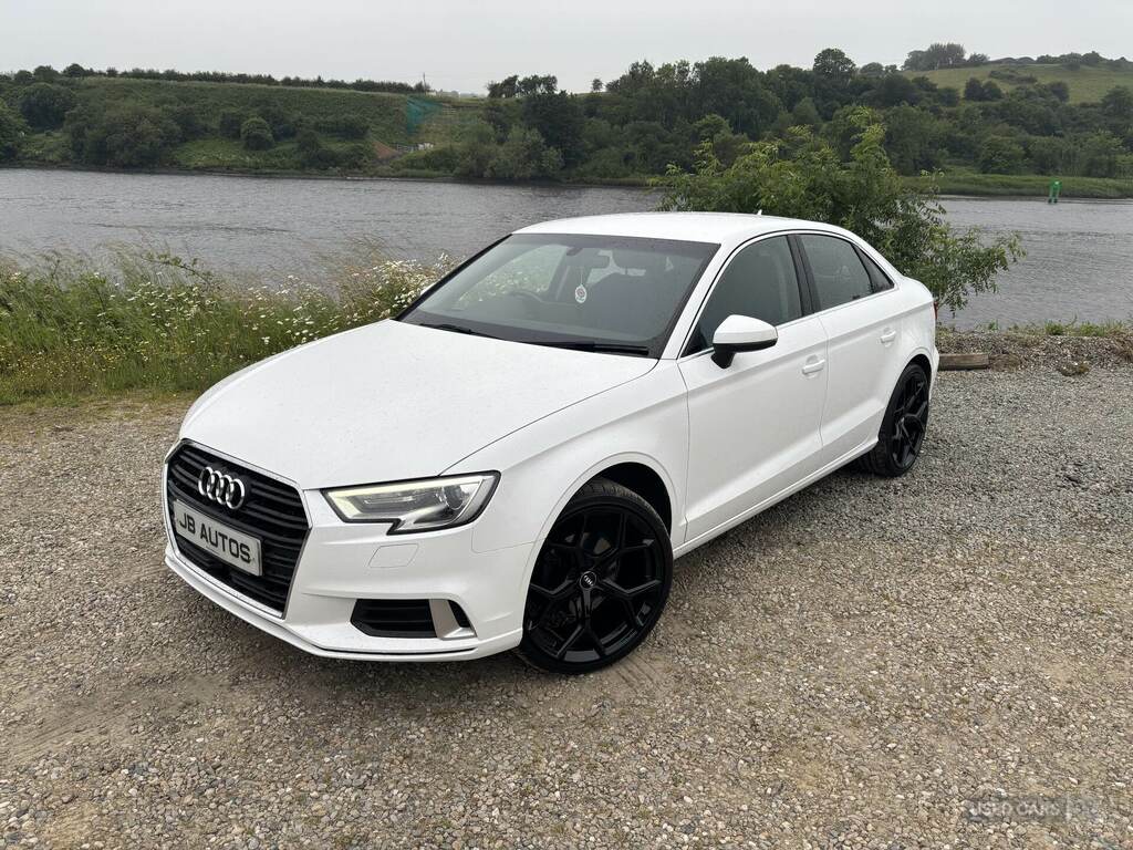 Audi A3 2.0 Tdi S Line Saloon S Tronic 6Sp White #2
