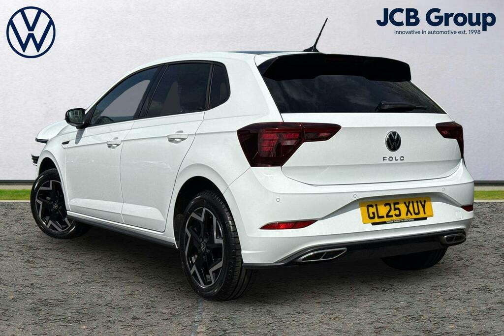 Volkswagen Polo 1.0 Tsi R-line Hatchback GL25XUY White #3