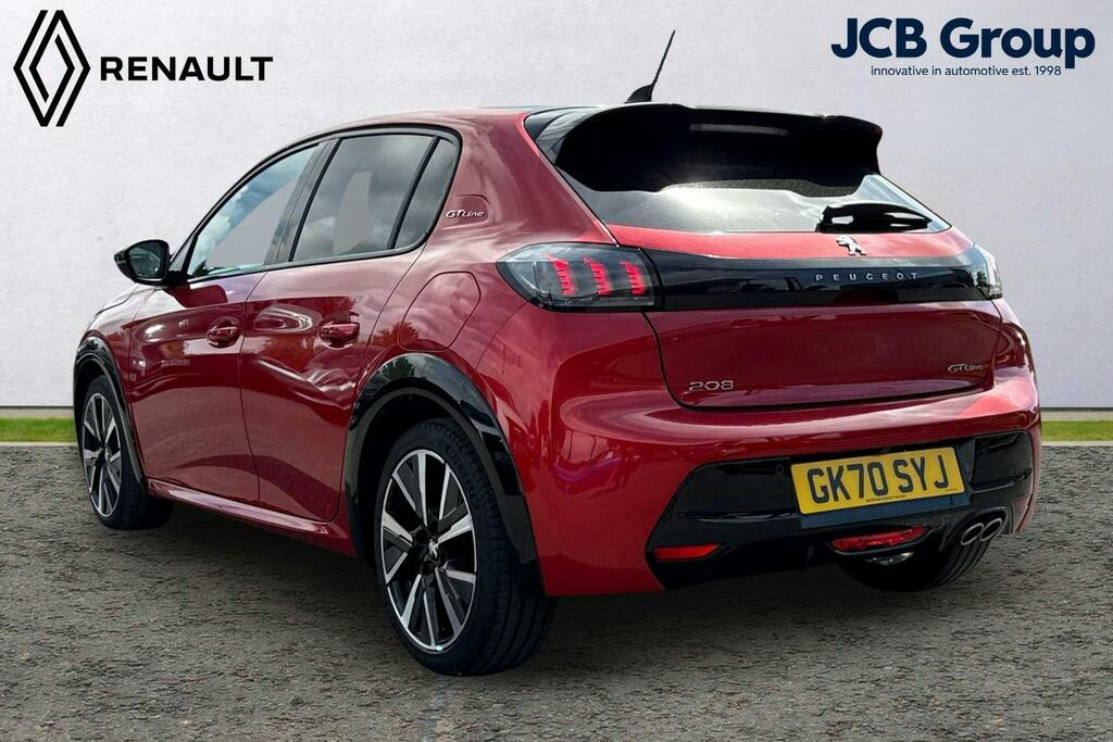Peugeot 208 1.2 Puretech Gt Line Hatchback Eat GK70SYJ Red #3