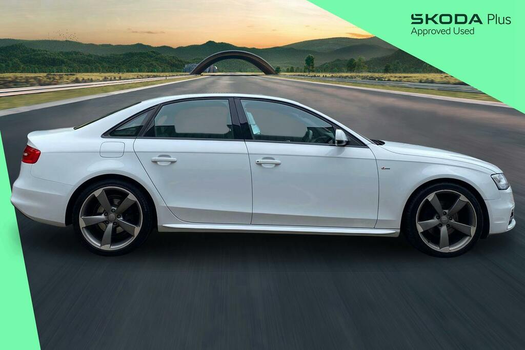 Audi A4 2.0 Tdi Black Edition Saloon S Tronic Q White #4