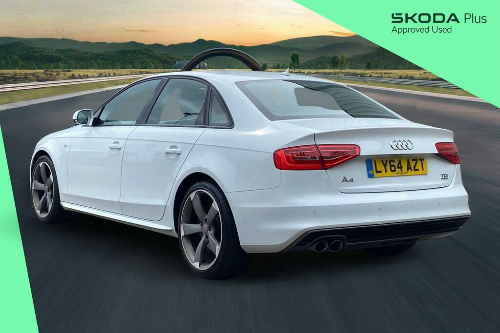 Audi A4 2.0 Tdi Black Edition Saloon S Tronic Q White #3