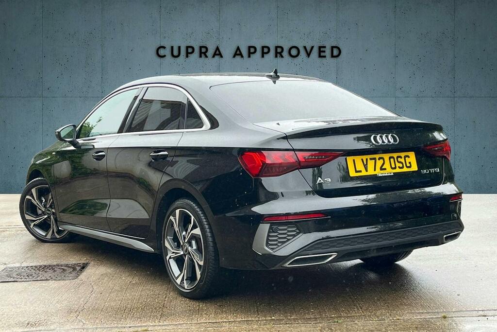Audi A3 1.0 Tfsi 30 S Line Saloon S Tronic Black #3
