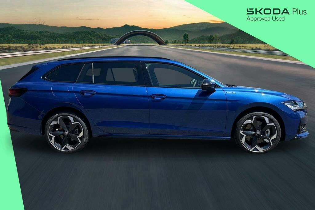 Skoda Superb 1.5 Tsi Iv 25.7Kwh Sportline Estate Plu Blue #4