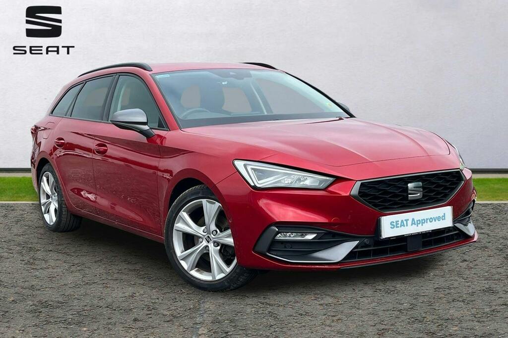 Seat Leon 1.5 Etsi Mhev Fr Estate Hybrid Dsg Red