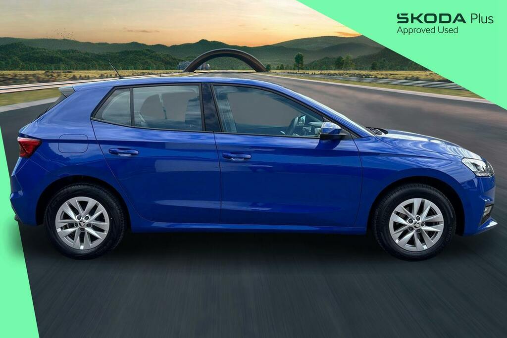 Skoda Fabia 1.0 Tsi Se Comfort Hatchback Dsg Blue #4