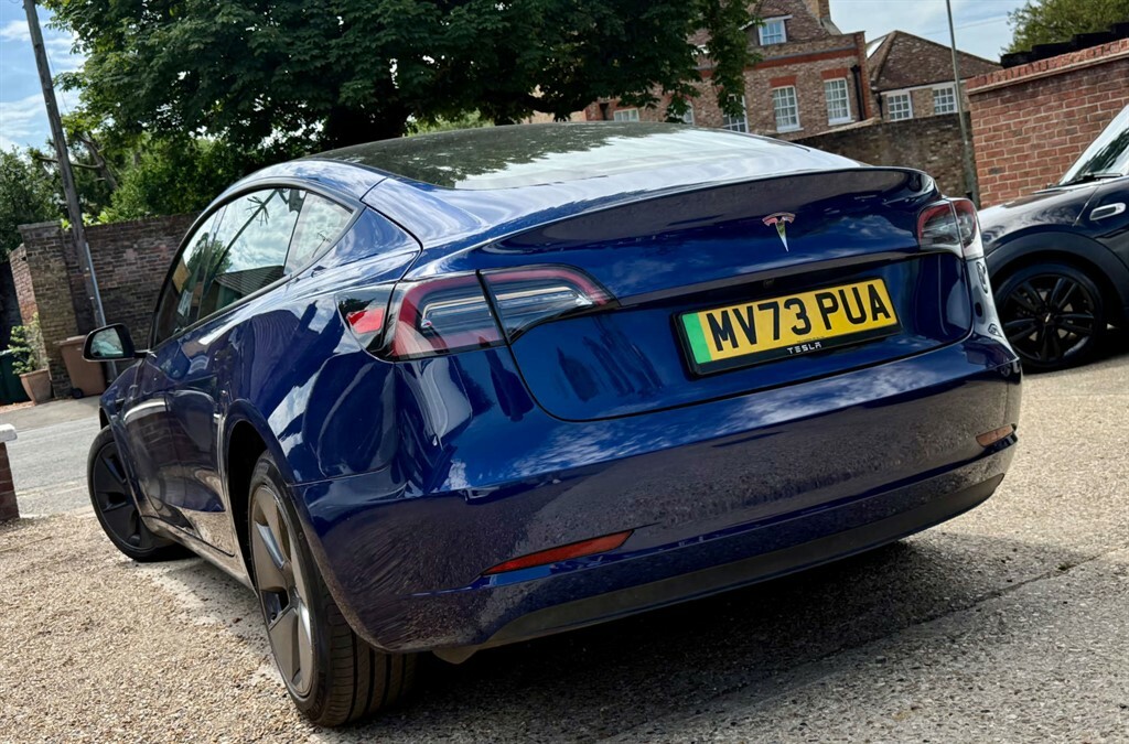 Tesla Model 3 Saloon Blue #6
