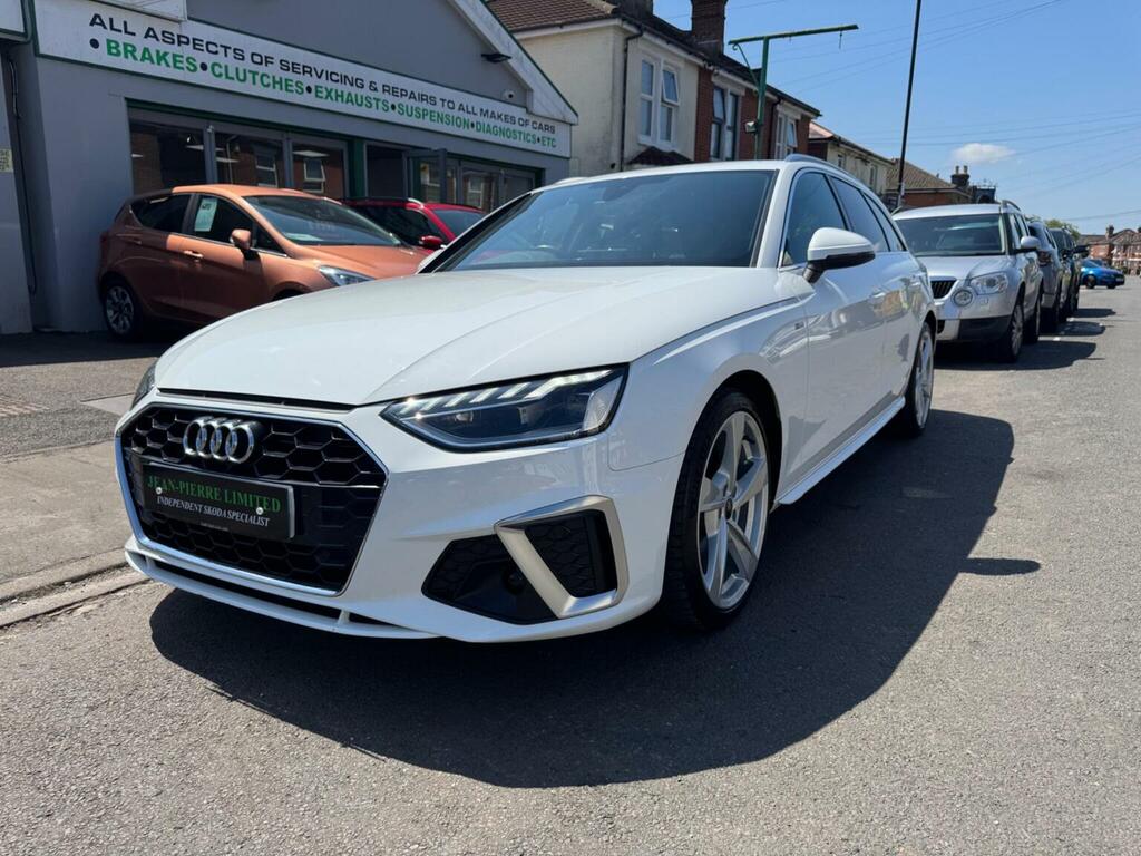 Audi A4 Avant 2.0 Tdi 35 S Line S Tronic Euro 6 Ss White #3