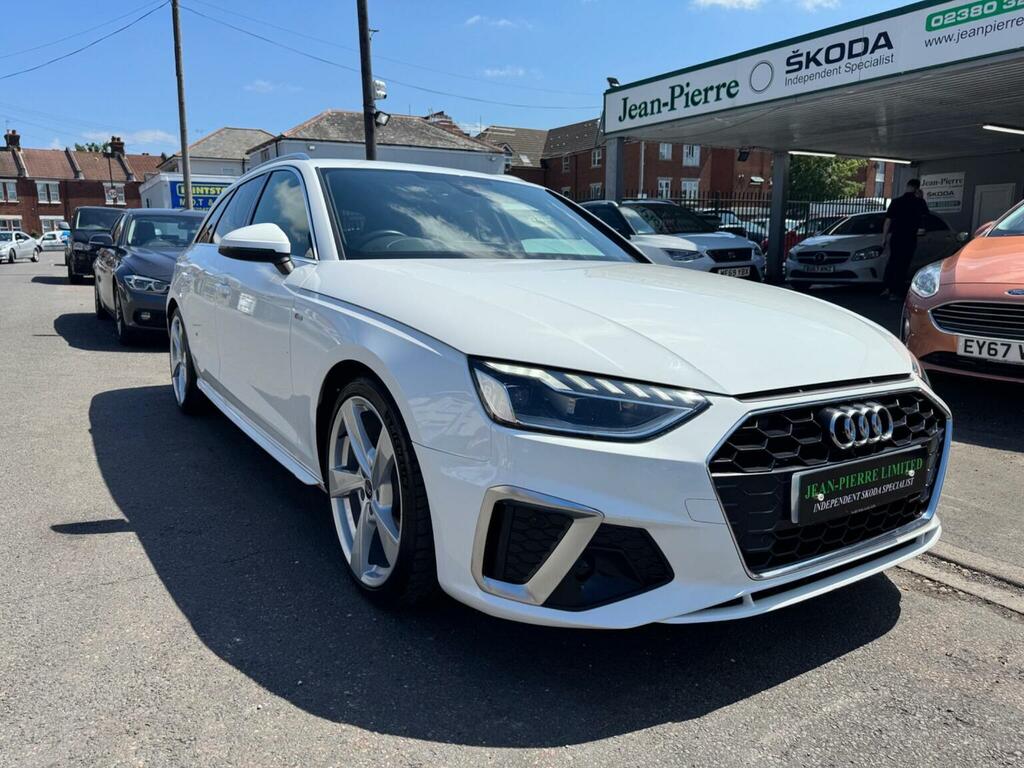 Audi A4 Avant 2.0 Tdi 35 S Line S Tronic Euro 6 Ss White