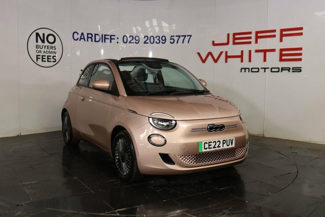 Fiat 500E C Icon Convertible Sat Nav, Gold