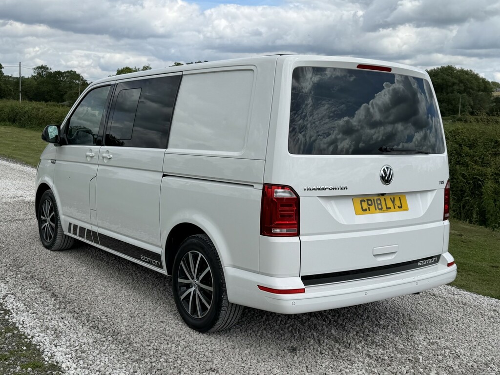 Volkswagen Transporter 2.0 Tdi T30 Bluemotion Tech Edition Crew Cab Kombi CP18LYJ White #3