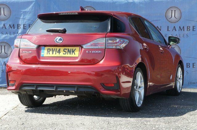 Lexus CT 200H Premier Hatchback Red #5