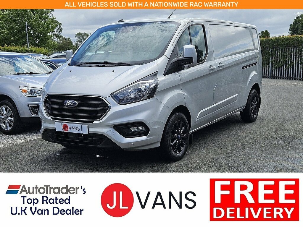 Ford Transit Custom 300 Ecoblue Limited L2h1 Euro 6 130Ps 2023 U2757 Silver