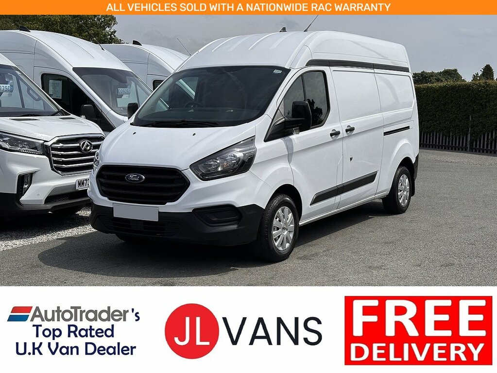 Ford Transit Custom 300 Ecoblue Leader L2h2 Euro 6 Ac 2023 U2759 Ule White