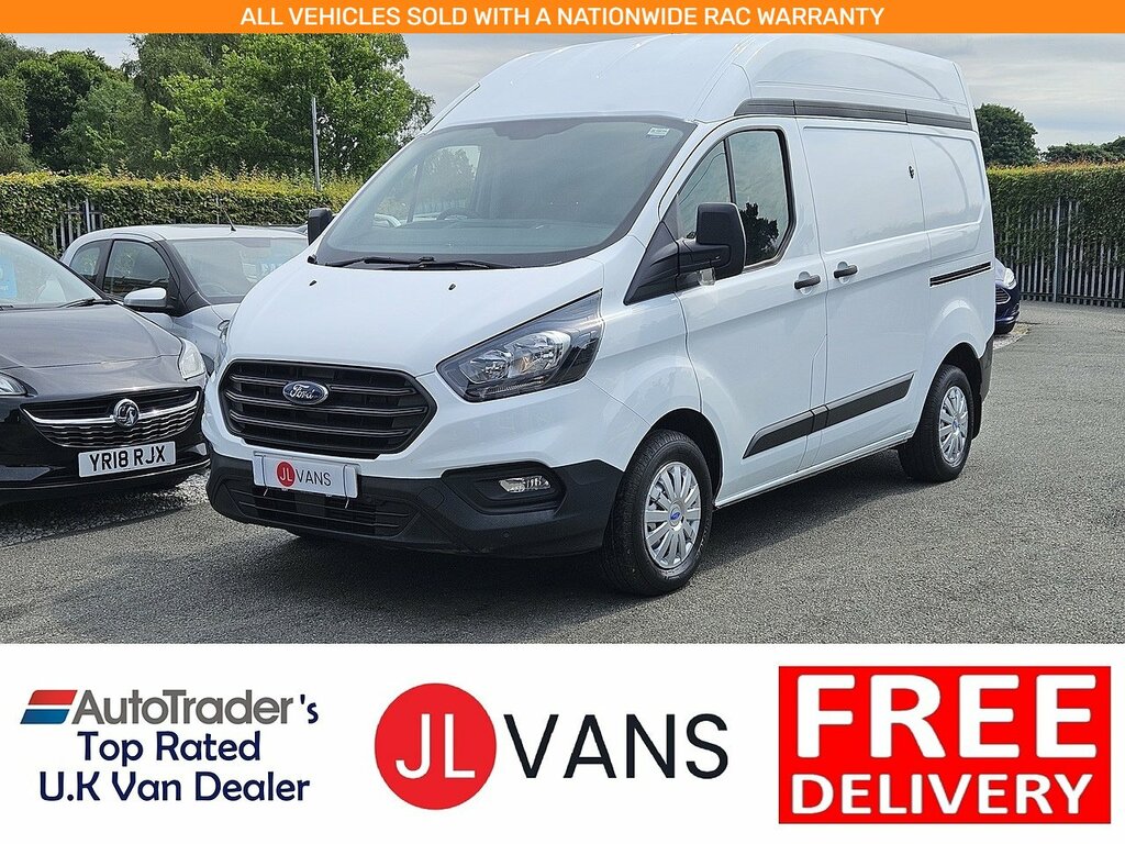 Ford Transit Custom 300 Ecoblue Leader L1h2 Euro 6 Ac 2020 U2774 Ule White