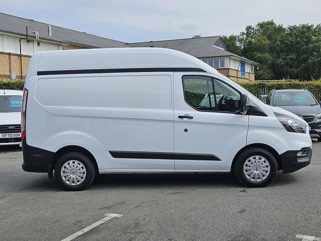 Ford Transit Custom 300 Ecoblue Leader L1h2 Euro 6 Ac 2020 U2774 Ule White #4
