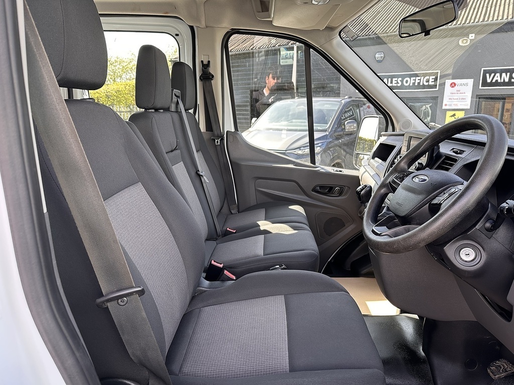 Ford Transit Custom 350 Ecoblue Leader Tipper Crewcab L3 Rwd Euro 6 13 WO23MUV White #2