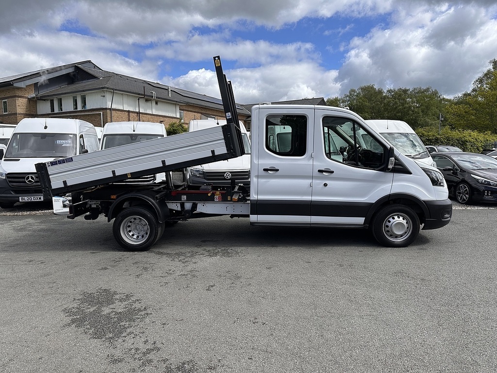 Ford Transit Custom 350 Ecoblue Leader Tipper Crewcab L3 Rwd Euro 6 13 WO23MUV White #6