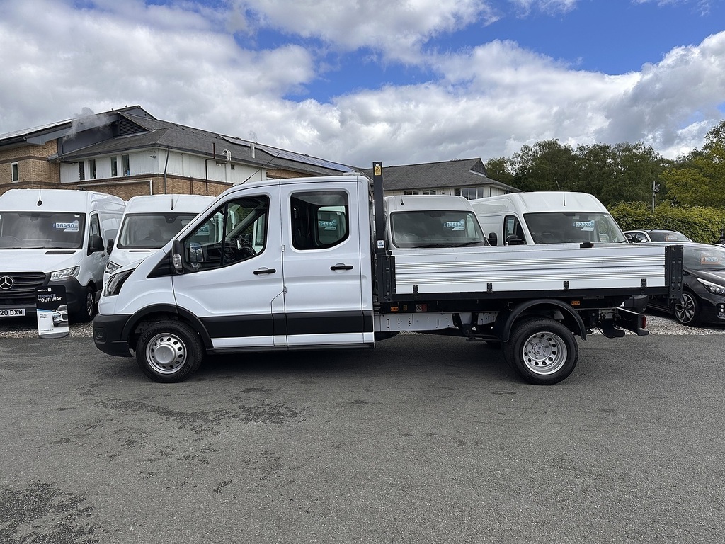 Ford Transit Custom 350 Ecoblue Leader Tipper Crewcab L3 Rwd Euro 6 13 WO23MUV White #5