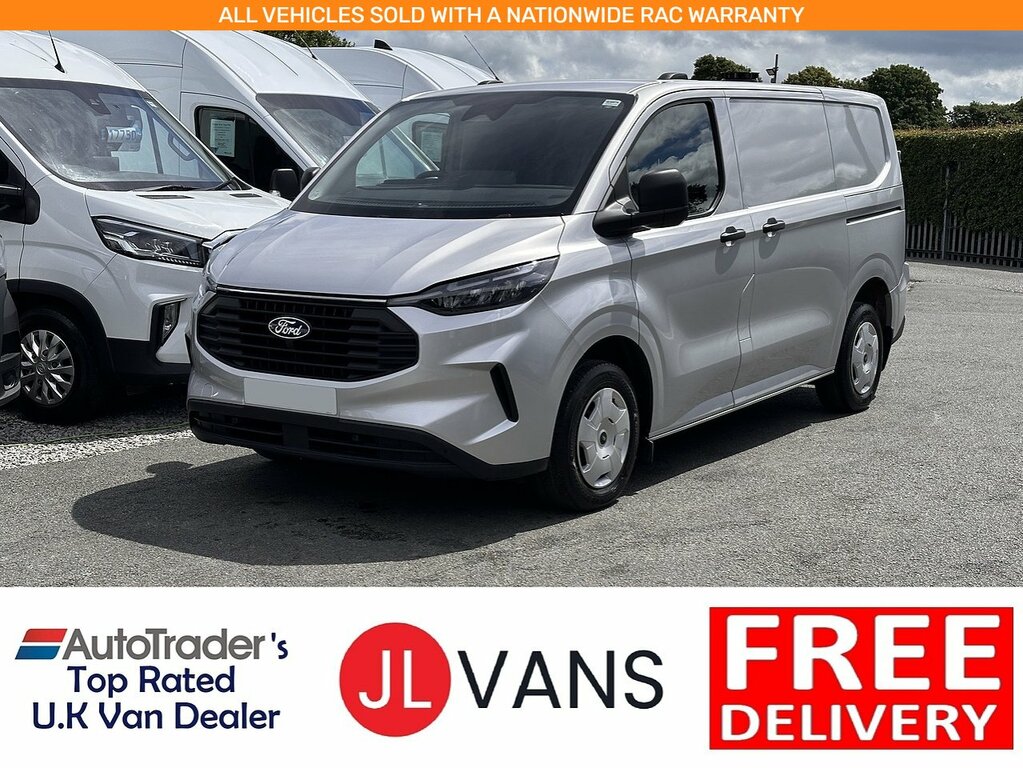 Ford Transit Custom 320 Ecoblue Trend L1 H1 Euro 6 136Ps Ac 2024 U279 Silver