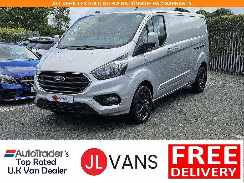 Ford Transit Custom 300 Ecoblue Limited L2h1 Euro 6 130Ps 2023 U2796 Silver