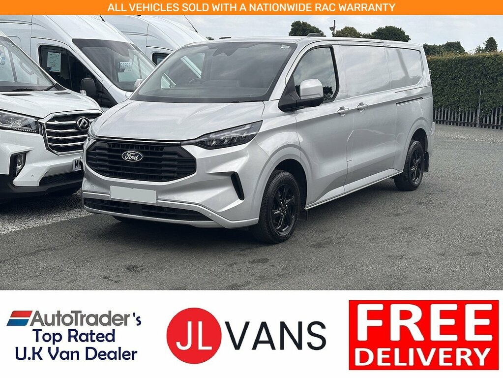 Ford Transit Custom 300 Ecoblue Limited L2h1 Euro 6 136Ps 2023 U2801 Silver