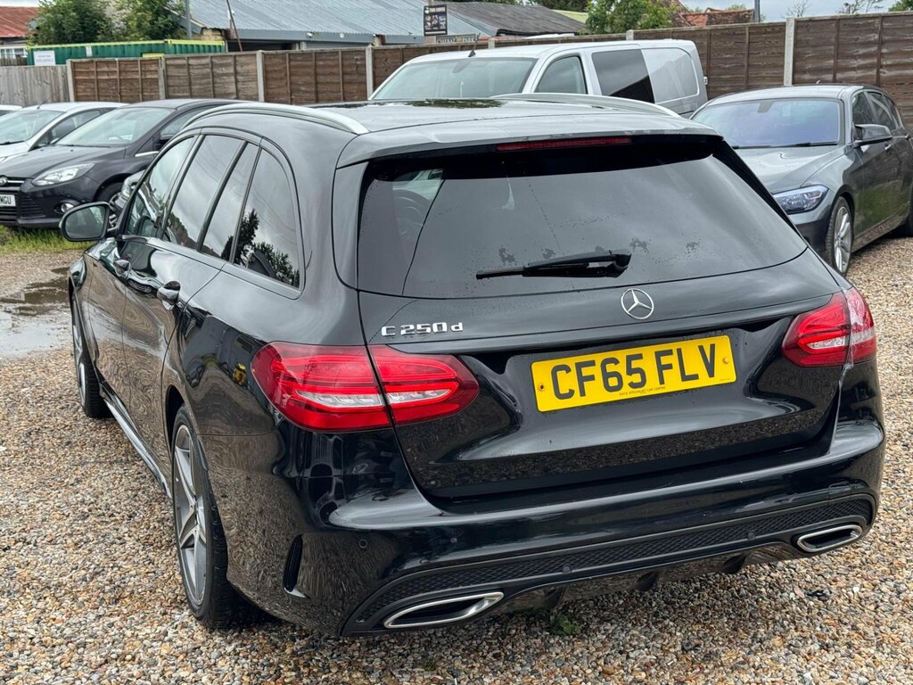 Mercedes-Benz C Class 2.1 C250d Amg Line 7G-tronic Euro 6 Ss CF65FLV Black #4