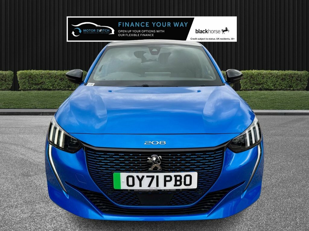 Peugeot e-208 Hatchback Blue #2