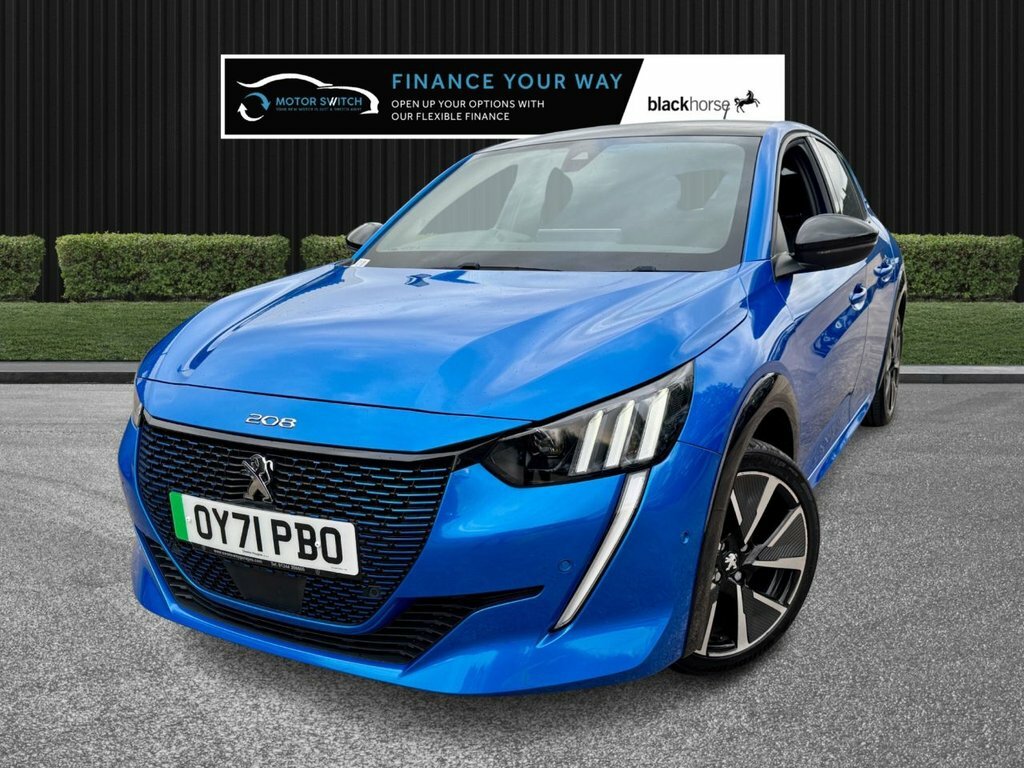 Peugeot e-208 Hatchback Blue #3