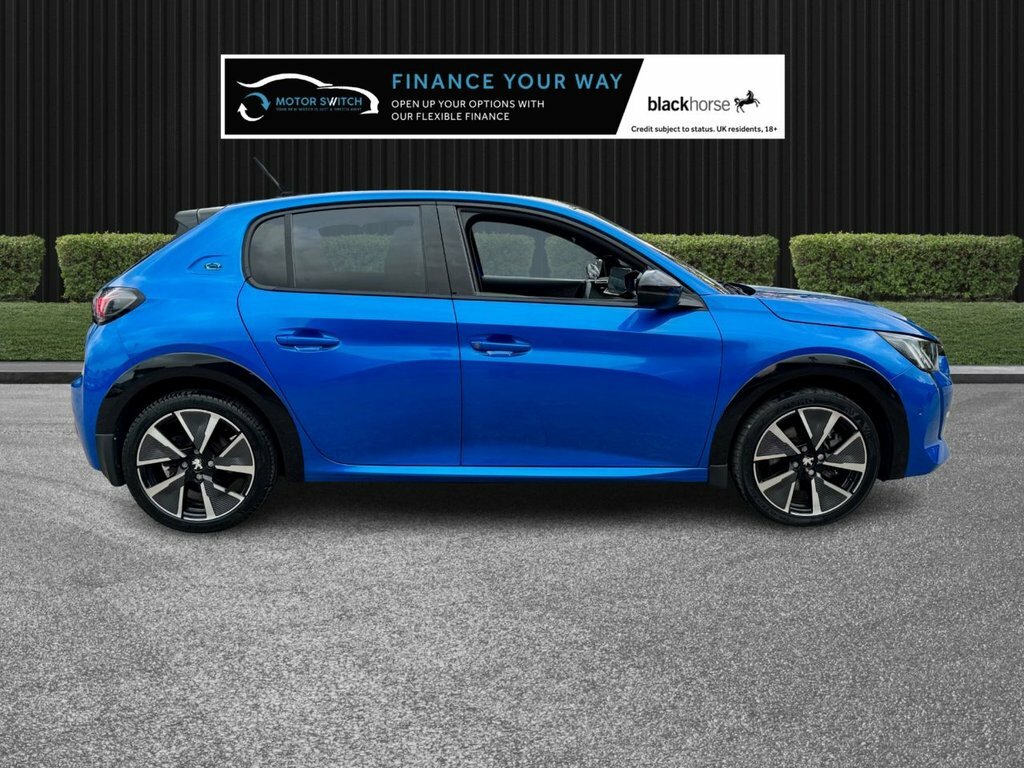 Peugeot e-208 Hatchback Blue #4