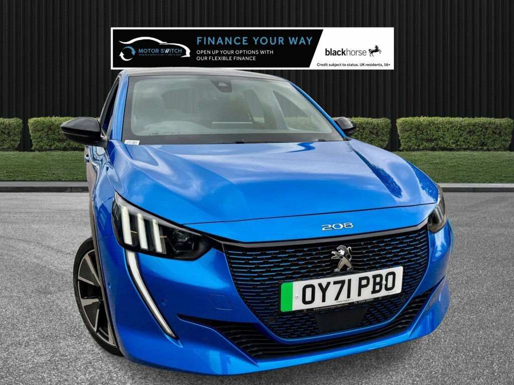 Peugeot e-208 Hatchback Blue #5